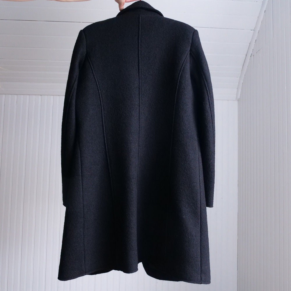 Soft Surroundings black boiled wool structured‎ cardigan/blazer - Picture 5 of 8